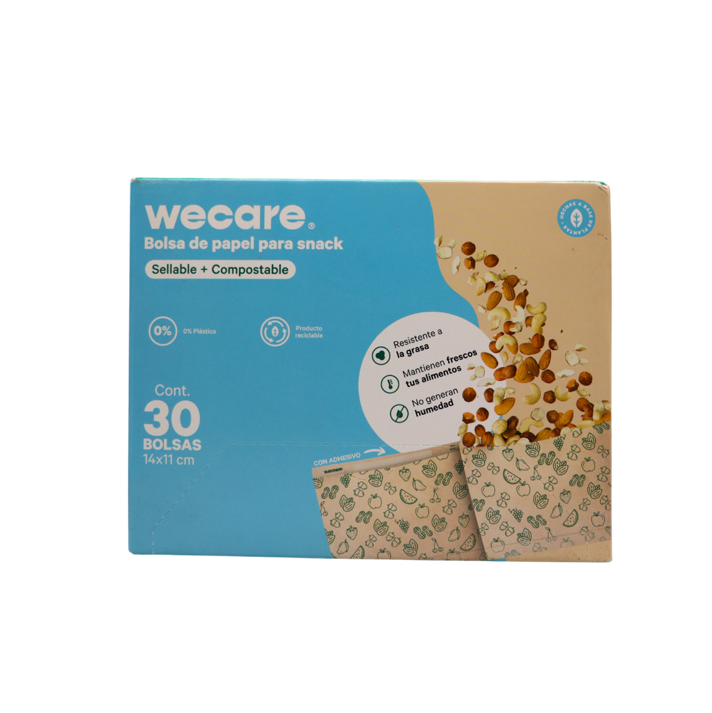 [7502290810954]  Bolsa para snack 30 piezas Wecare