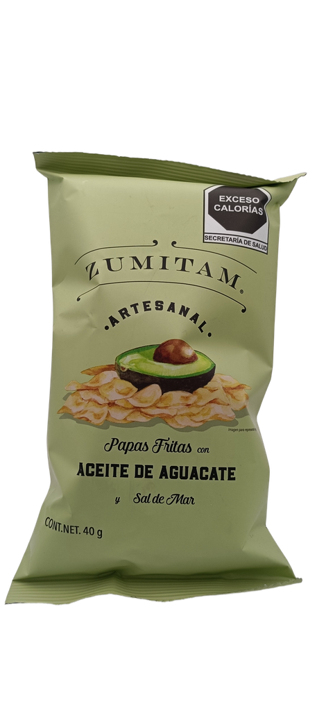 Papas con aceite de aguacate 40 g Zumitam