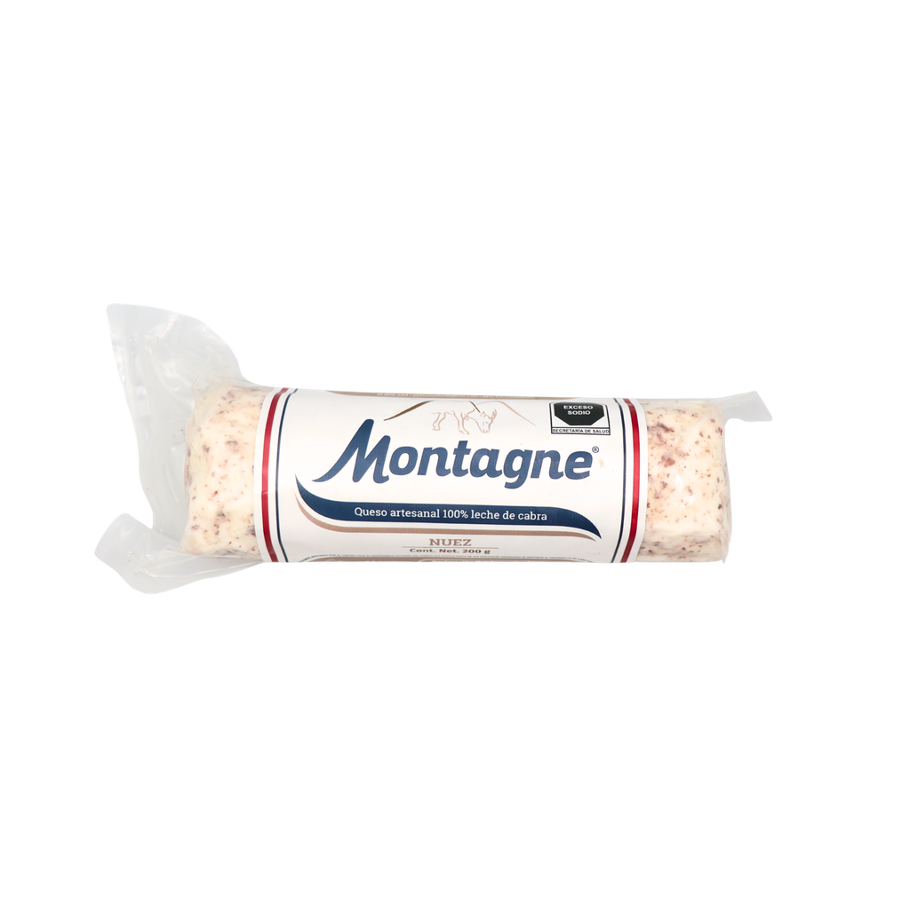 [7503024388046] Queso de cabra con nuez 200 g Montagne