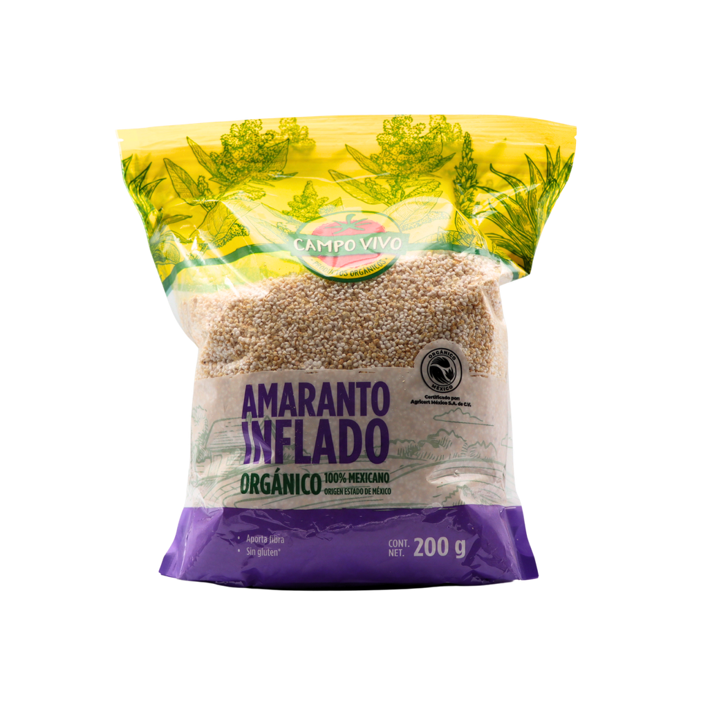 Amaranto inflado orgánico 200 g Campo Vivo