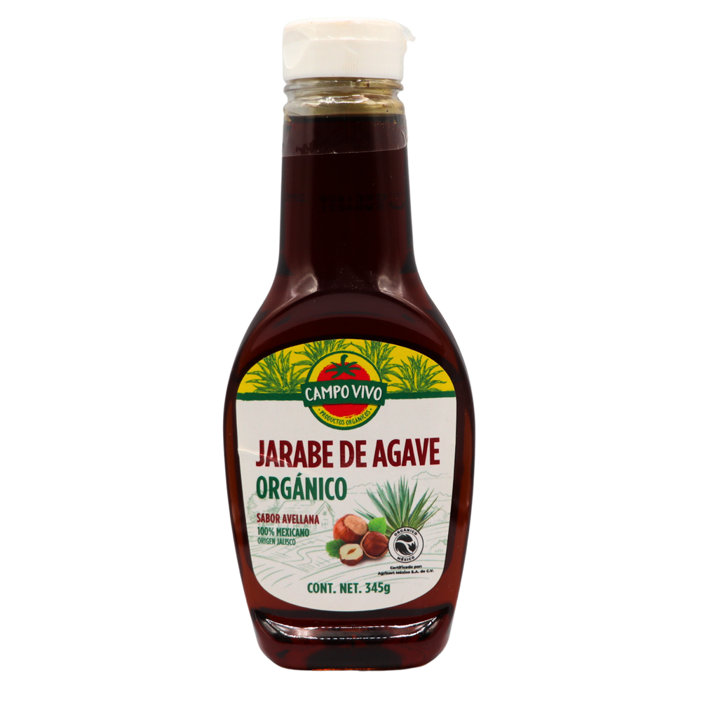 Jarabe de agave sabor avellana 345 g Campo Vivo