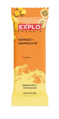 Barra de mango maracuyá y dátil 50 g Explo