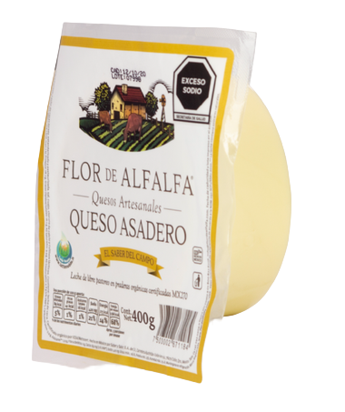 Queso Asadero 400 g Flor de alfalfa