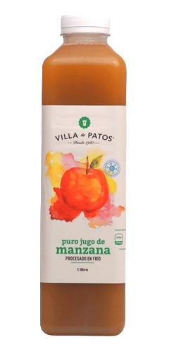 Jugo de manzana 1 L Villa de Patos