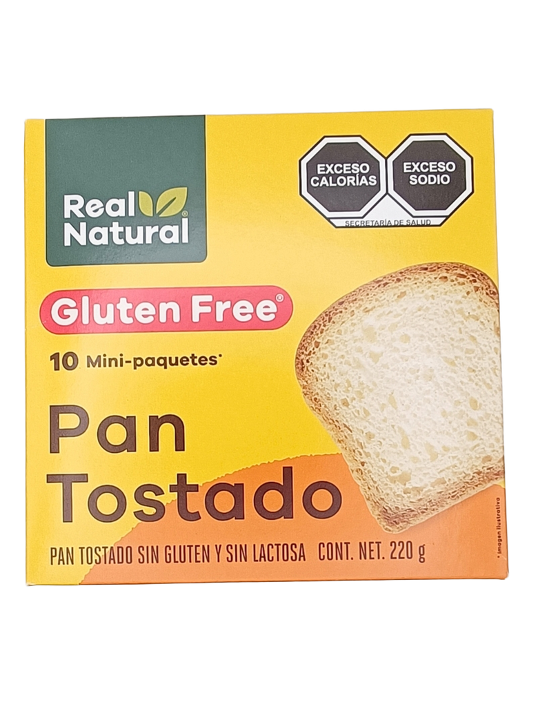 Pan tostado sin gluten 220 g Real Natural