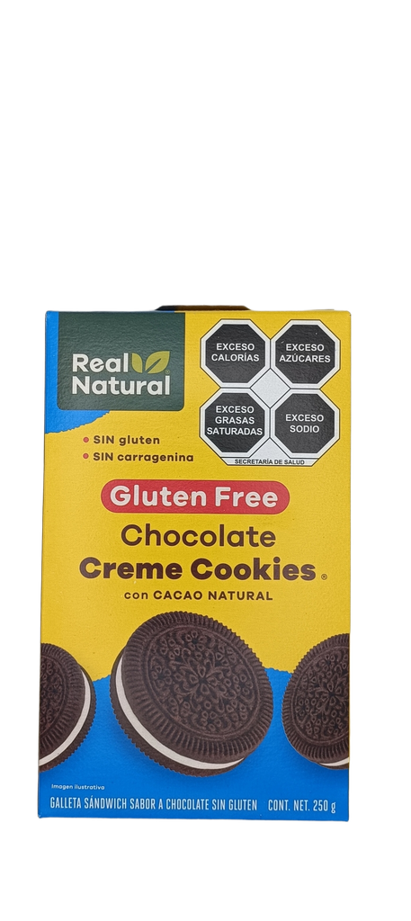 [7503024877656] Galletas con relleno cremoso sin gluten 250 g Real Natural