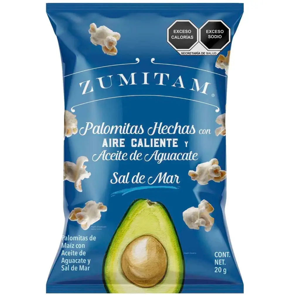 Palomitas de maíz con sal de mar 20 g Zumitam