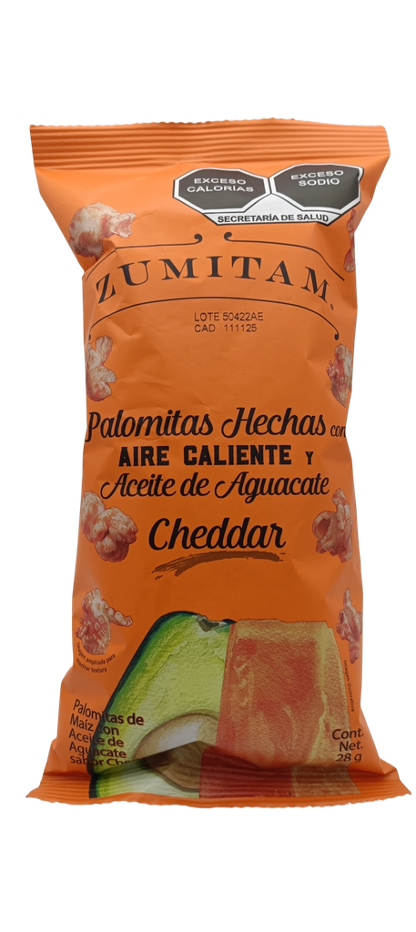 Palomitas de maíz sabor cheddar 28 g Zumitam