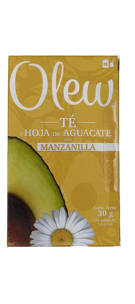 [7503027758884] Té de hoja de aguacate con manzanilla 25 sobres Olew