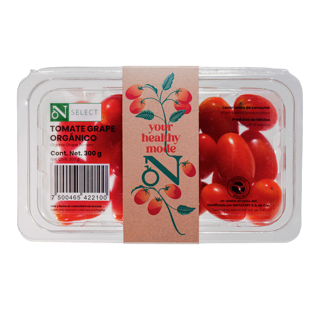 [7500465422100] Jitomate grape orgánico 300 g On Select
