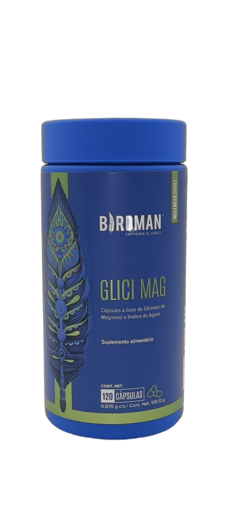 Glicinato de magnesio 120 cáps. Birdman