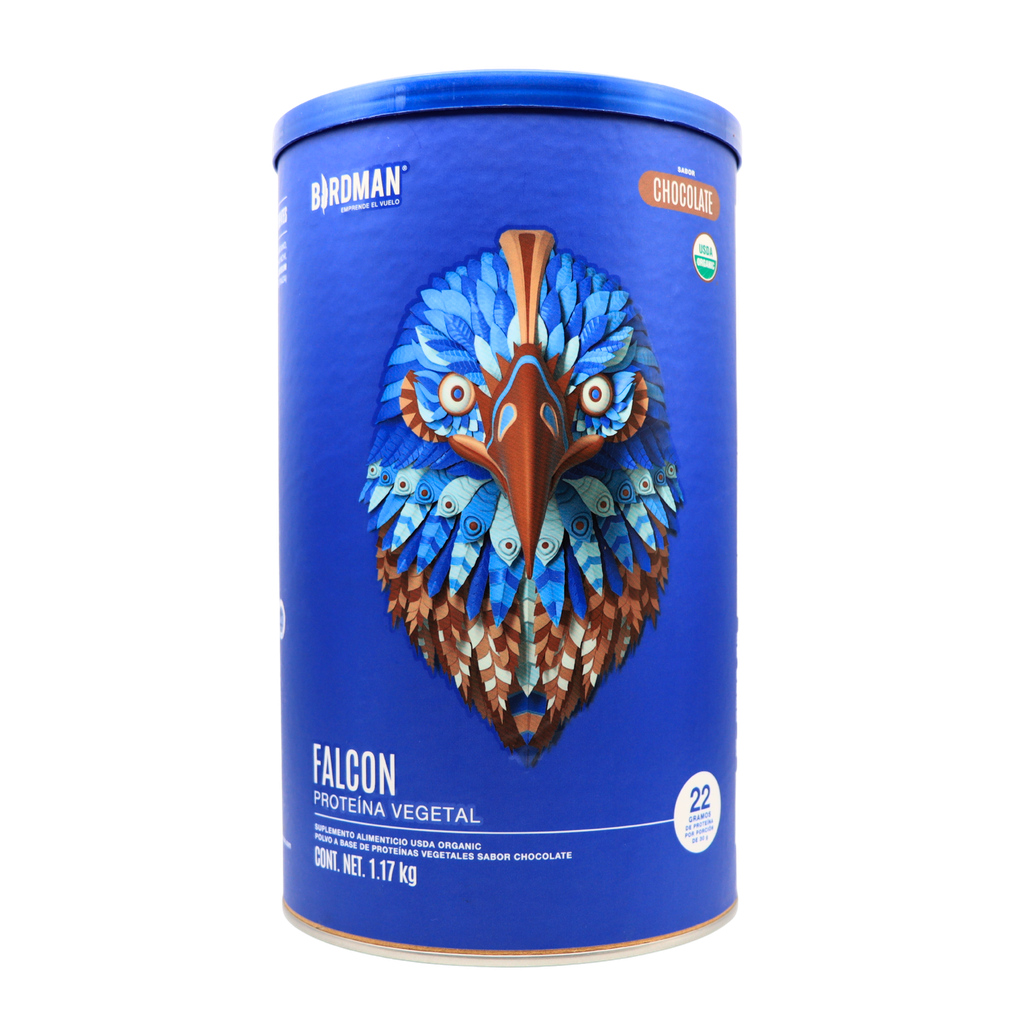 Proteína vegetal chocolate 1.17 kg Falcon Birdman