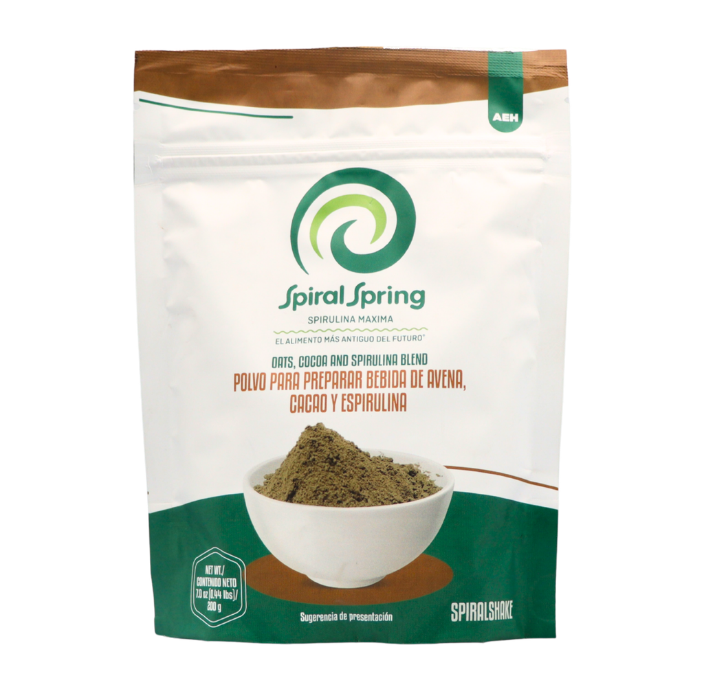 Mix de avena, cacao y espirulina 200 g Spiral Spring