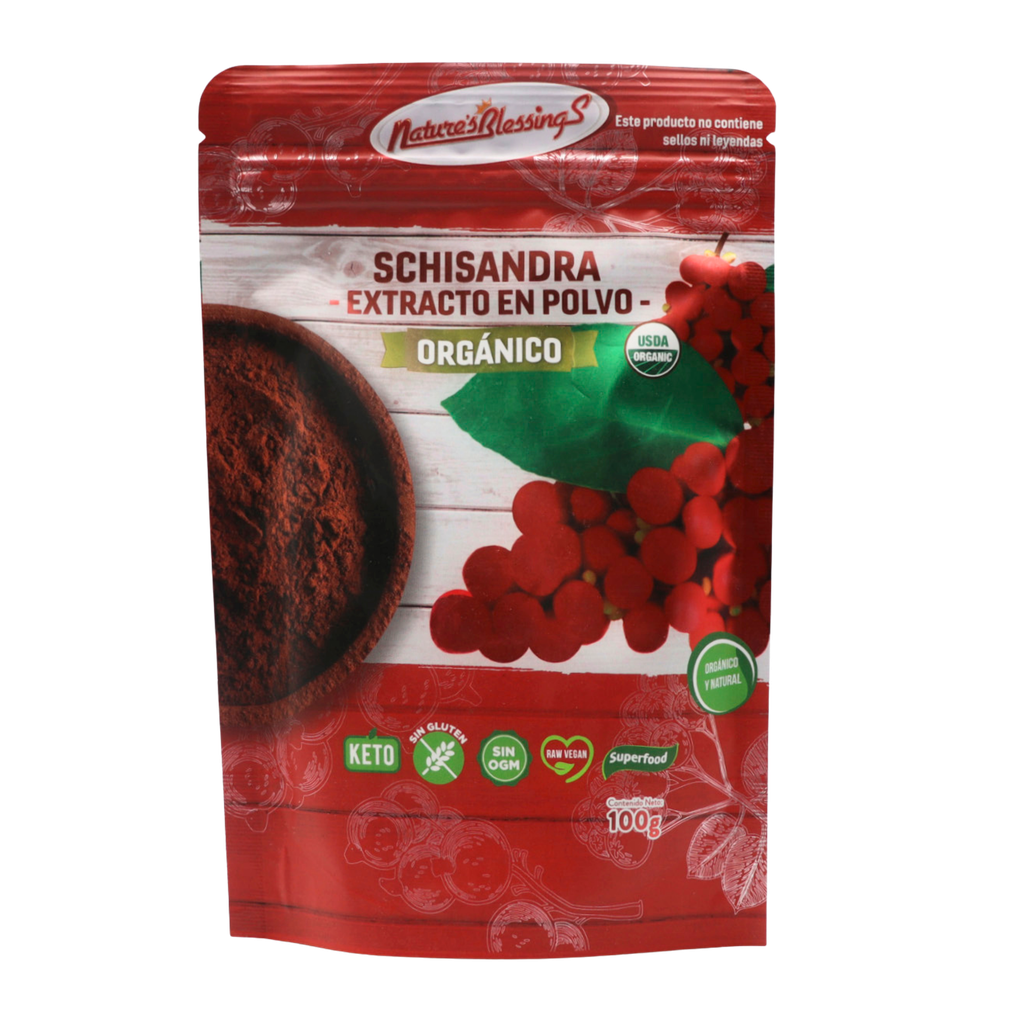 Schisandra orgánica en polvo 100 g Nature's Blessings