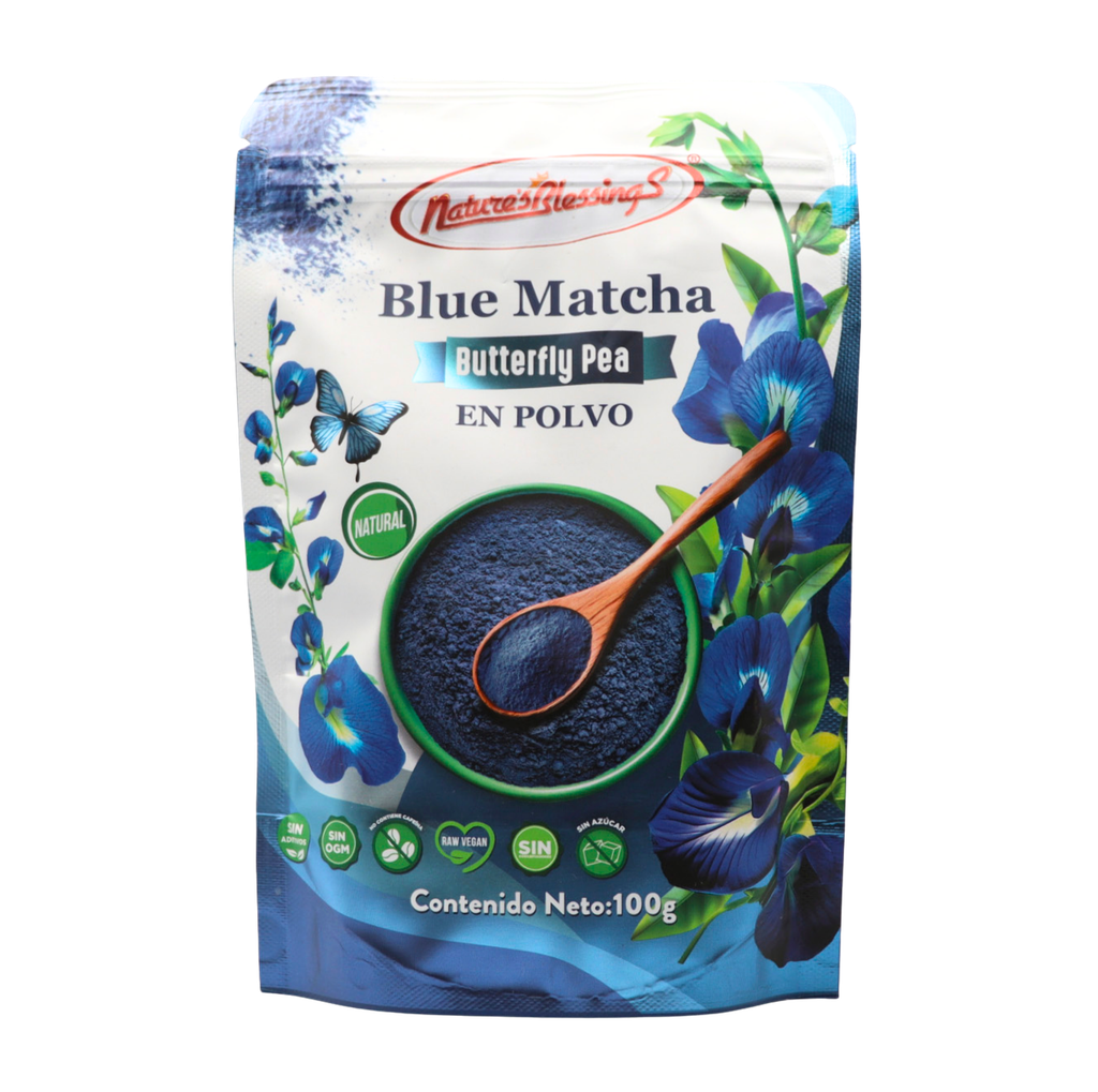 Blue matcha en polvo 100 g Nature's Blessings