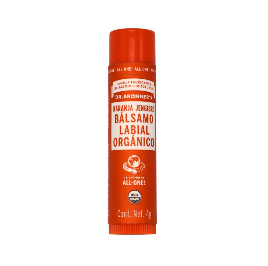 Bálsamo labial naranja jengibre 4 g Dr. Bronner’s