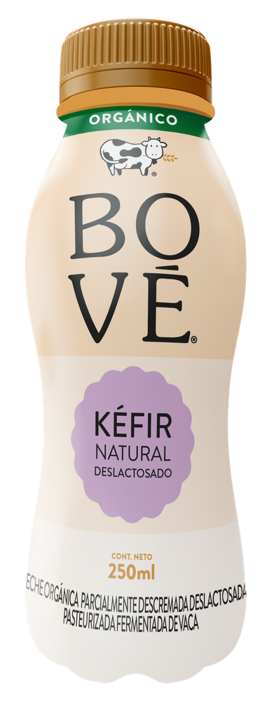 Kéfir deslactosado natural orgánico 250 ml Bové