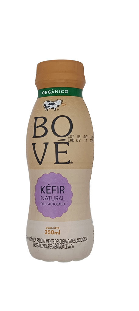 Kéfir deslactosado natural orgánico 250 ml Bové
