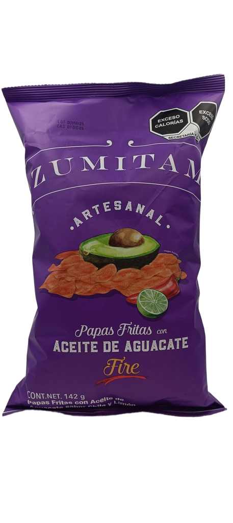 Papas fire con aceite de aguacate 142 g Zumitam