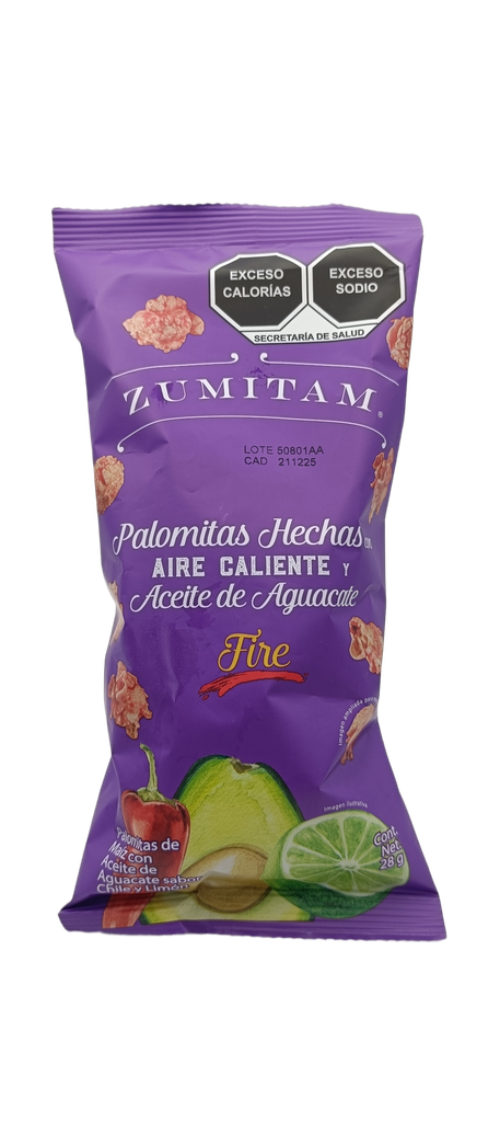 Palomitas de maíz fire 28 g Zumitam