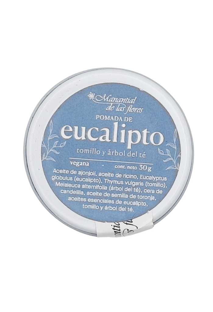 Pomada de eucalipto, árbol de té y tomillo 30 g Manantial de las Flores