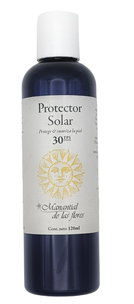 Protector solar FPS 30 con 120 ml Manantial de las Flores