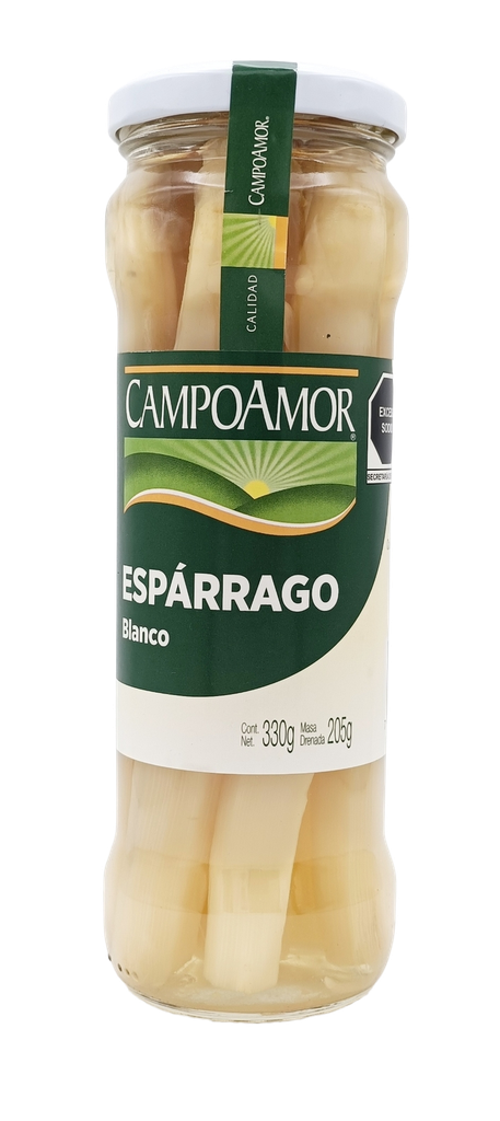 [7501108101833] Espárrago blanco frasco 330 g Campo Amor