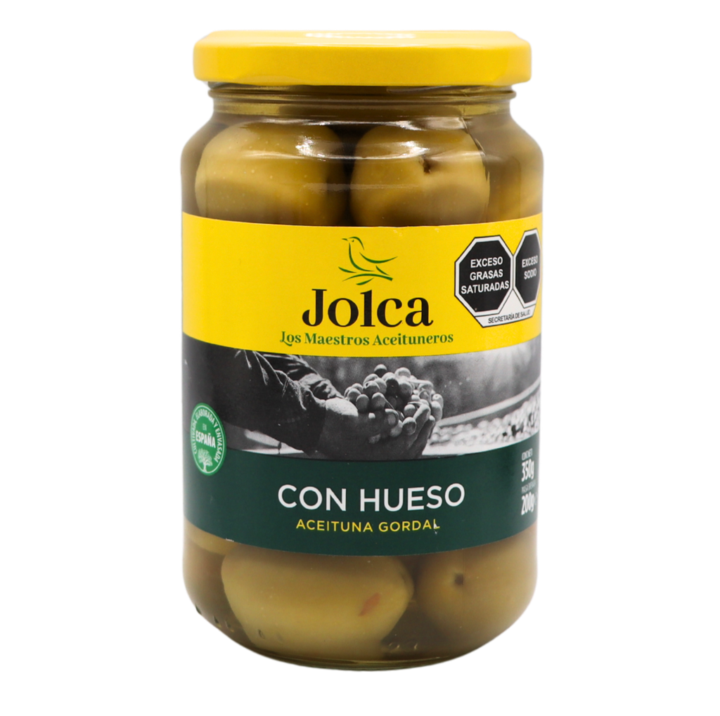 Aceituna gordal con hueso tarro 350 g Jolca