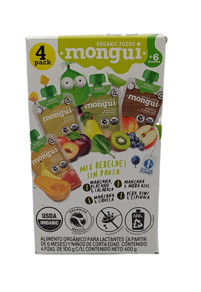 Papilla 4 pack mix rebeldes 400 g Mongui