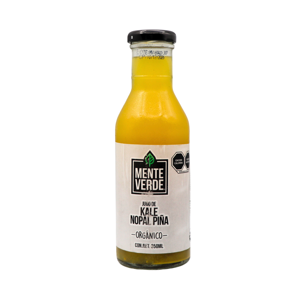 Jugo kale nopal naranja 350 ml Mente verde 