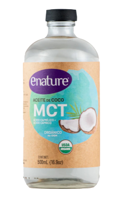 Aceite de coco MCT 500 ml Enature 