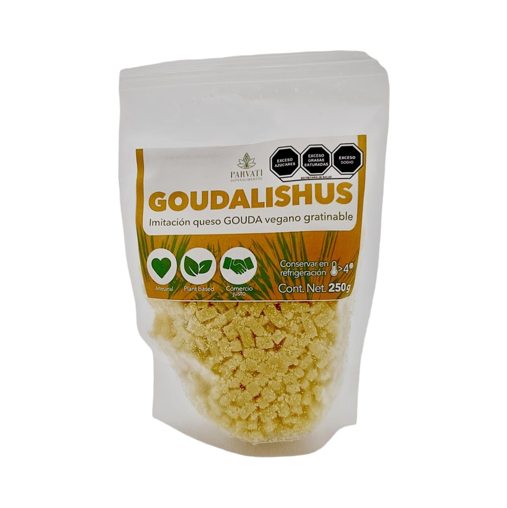 Imitación de queso gouda vegano 250 g Parvati