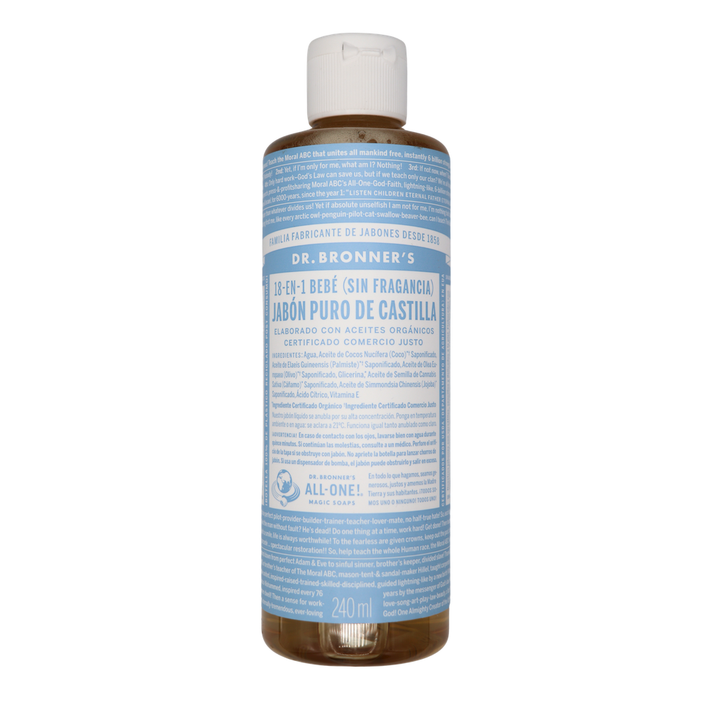 Jabón líquido de castilla baby mild 240 ml Dr. Bronner’s
