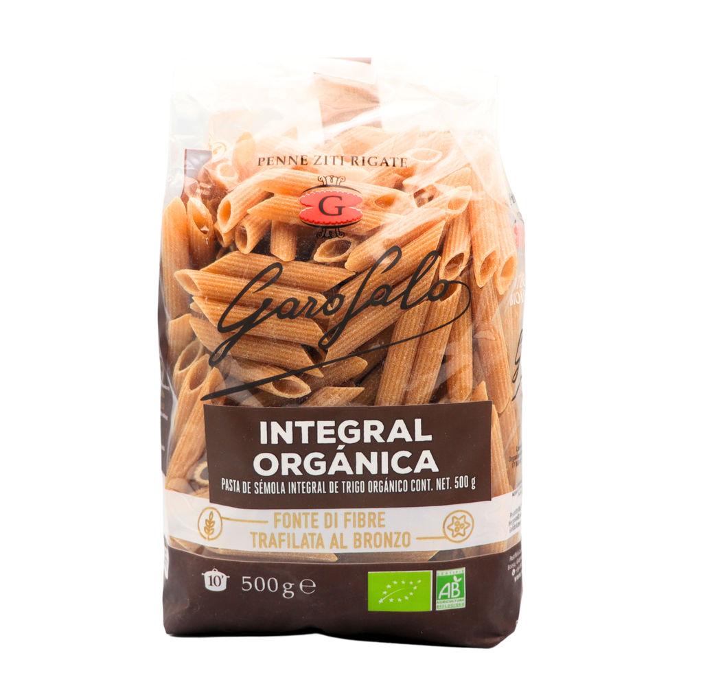 pasta de trigo integral penne rigate orgánico 500 g Garofalo