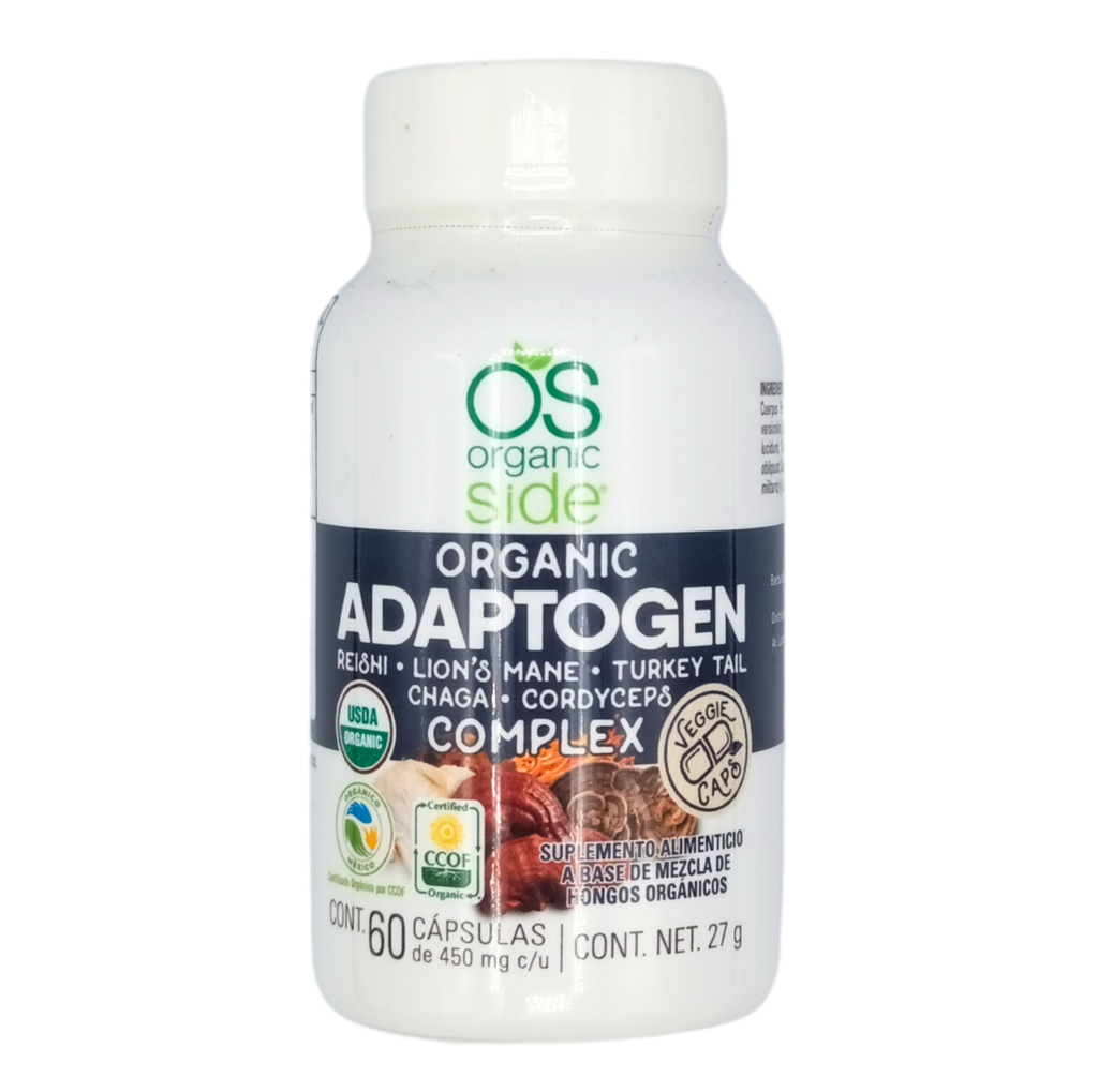 Adaptogen complex orgánico 60 cáp. 27 g Organic Side