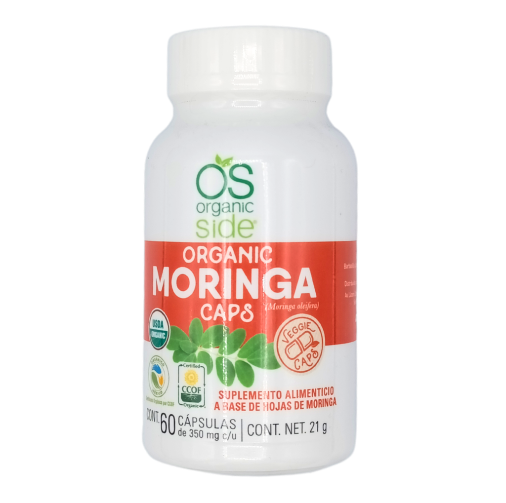 Moringa orgánica 60 cáp. 1 g Organic Side