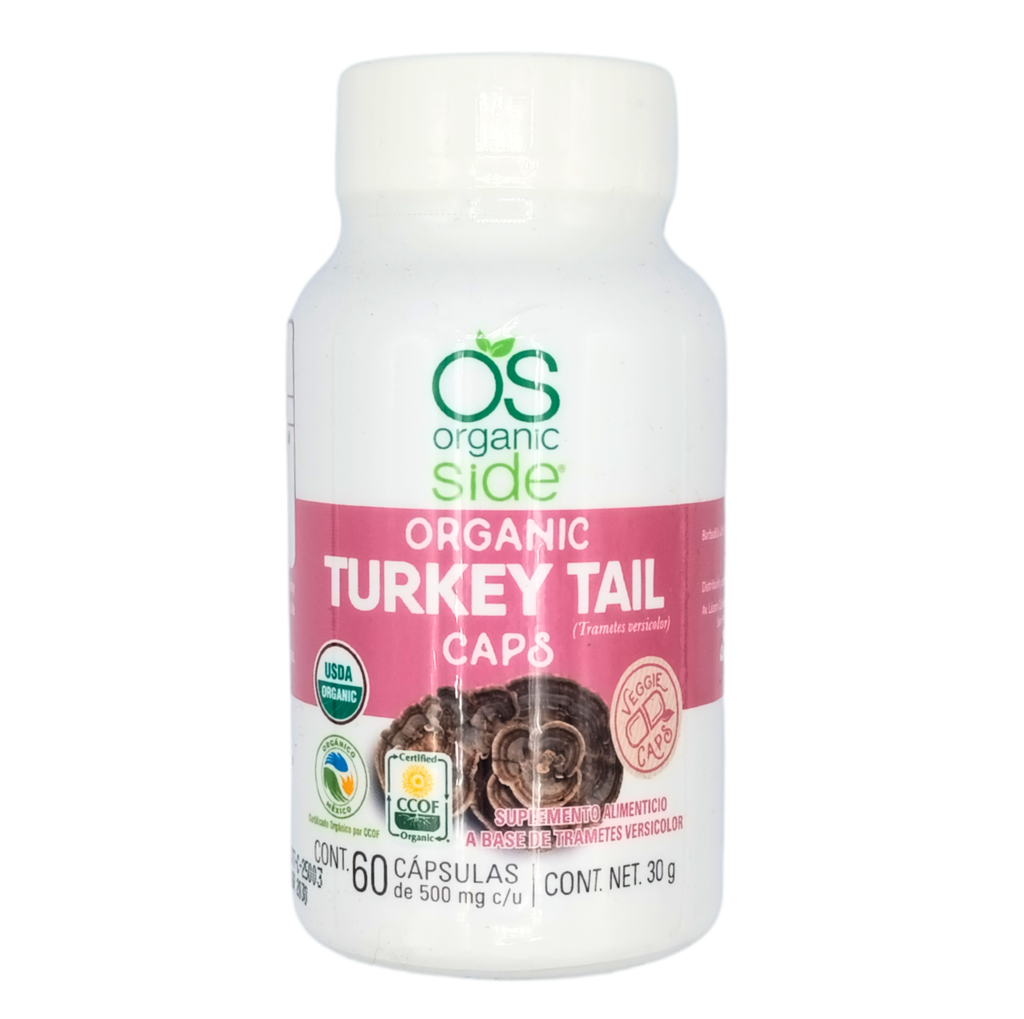 Turkey tail orgánico 60 cáp. 30 g Organic Side