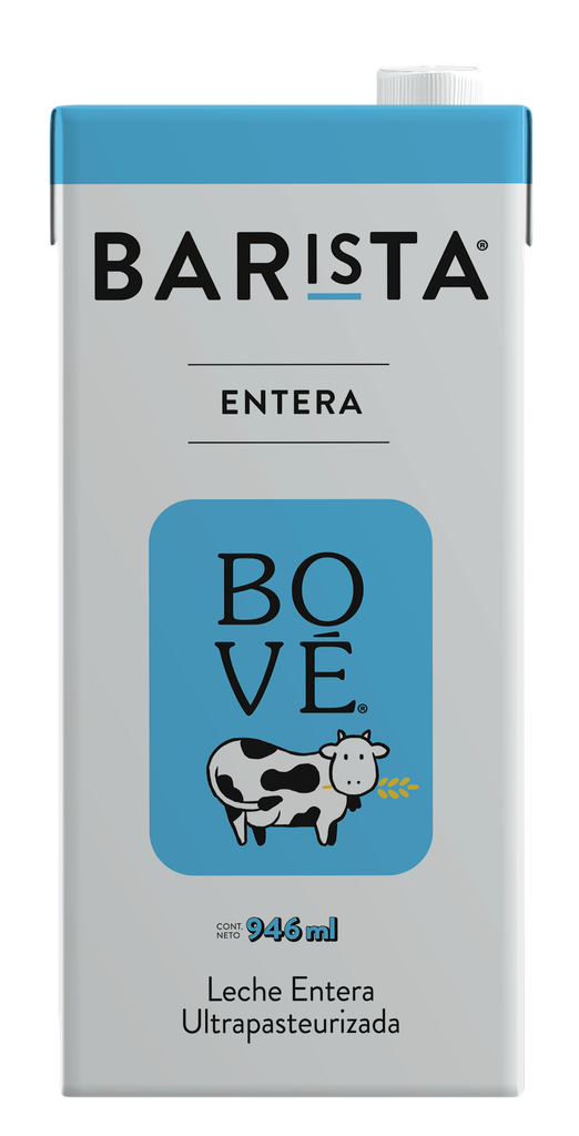 Leche entera barista 946 ml Bové