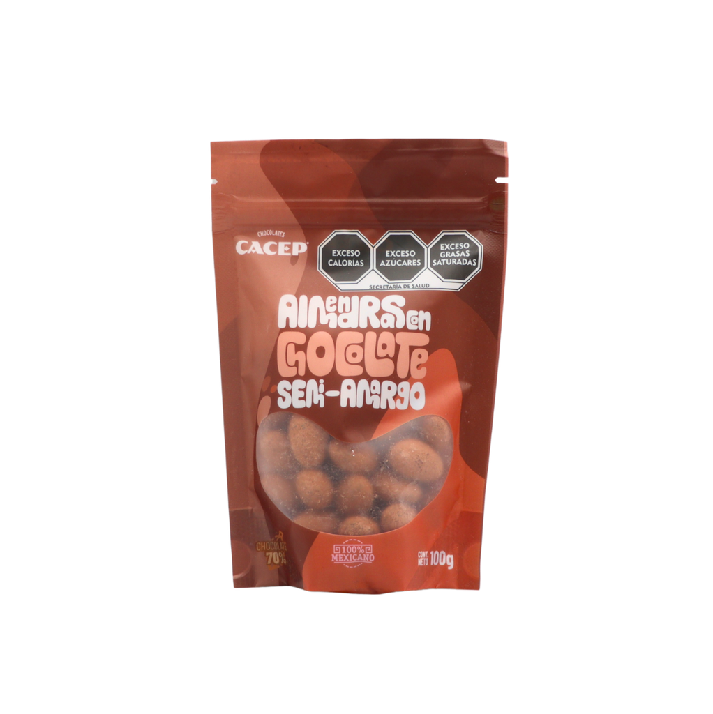 [674896004970] Almendras confitadas con chocolate 70% cacao 100 g Cacep