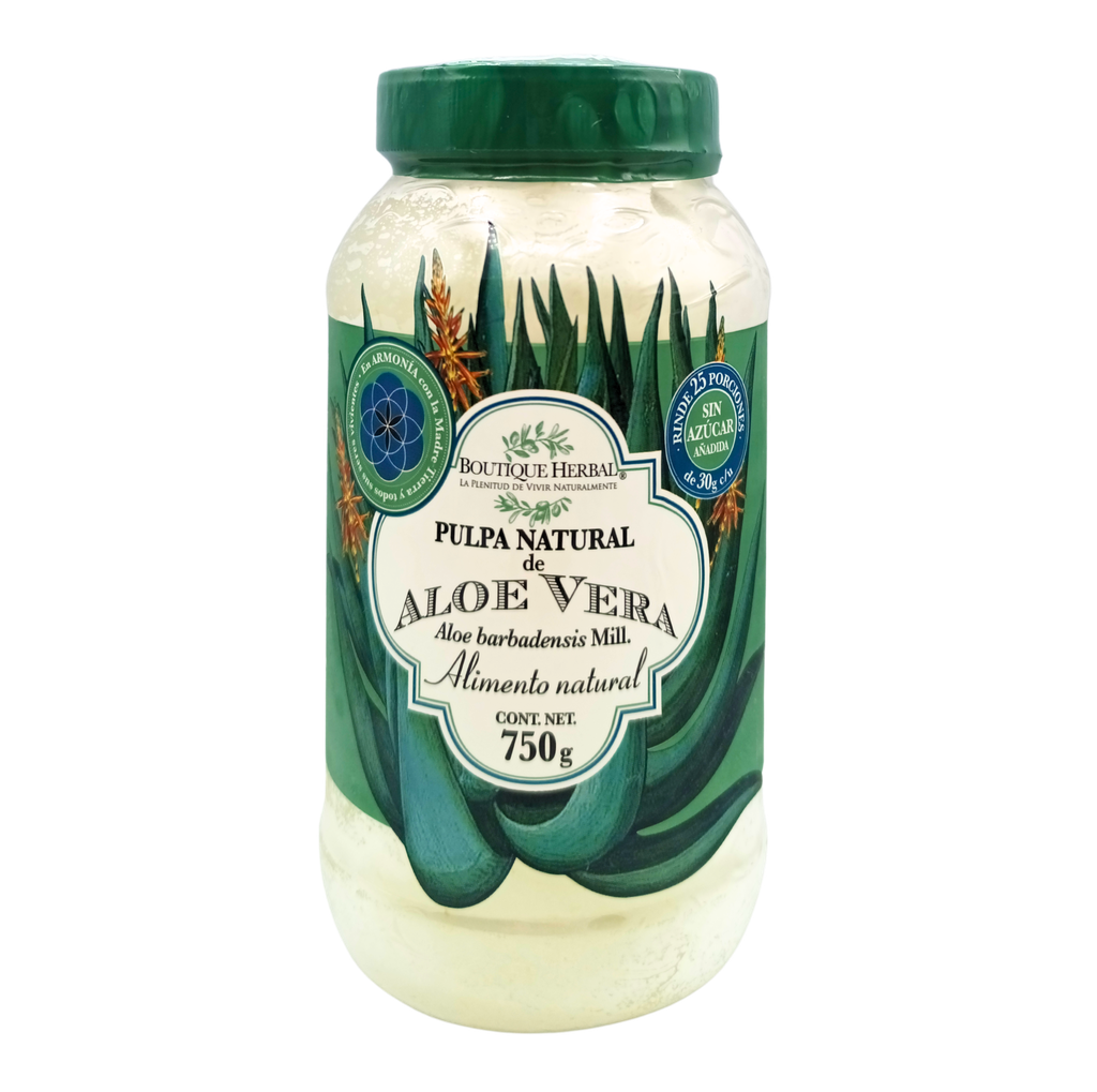 Pulpa de aloe vera 750 g Boutique Herbal