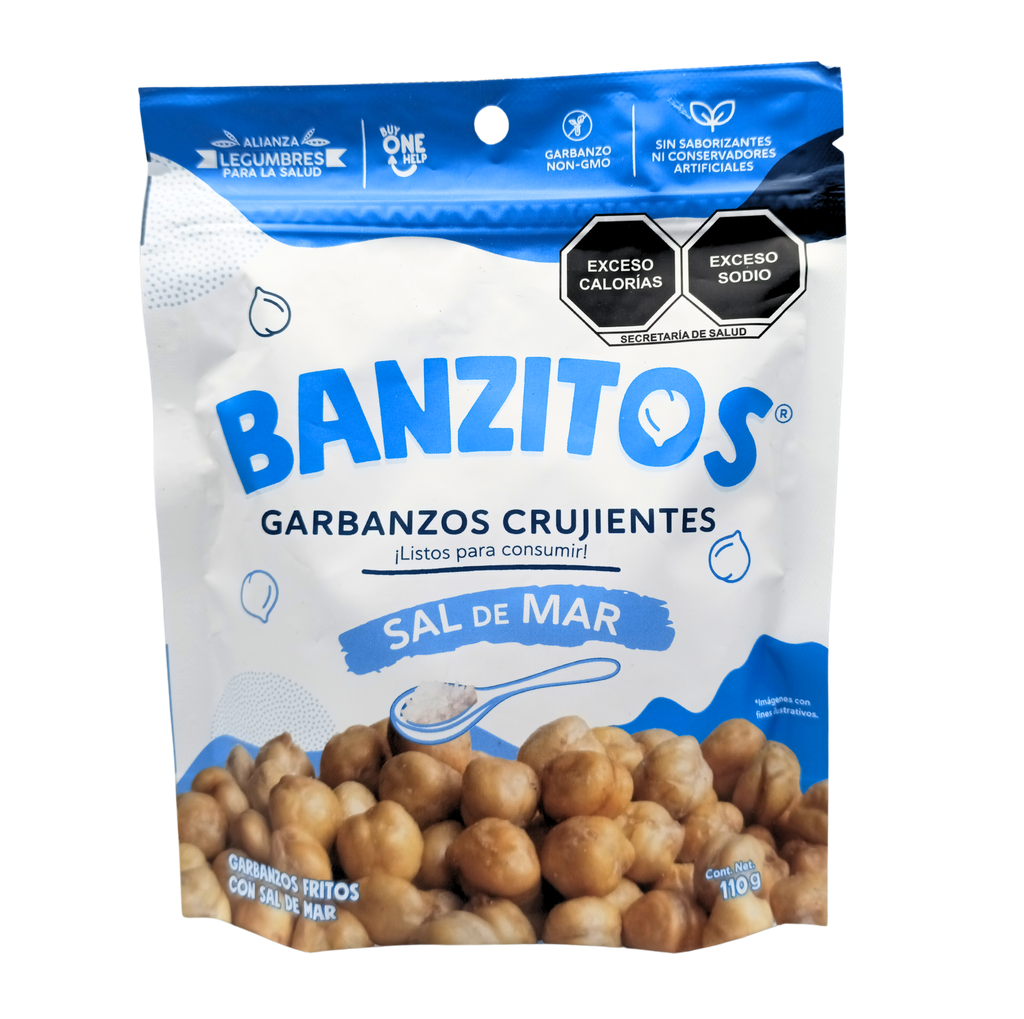 [7401176100632] Garbanzos crujientes sal de mar 110 g Banzitos