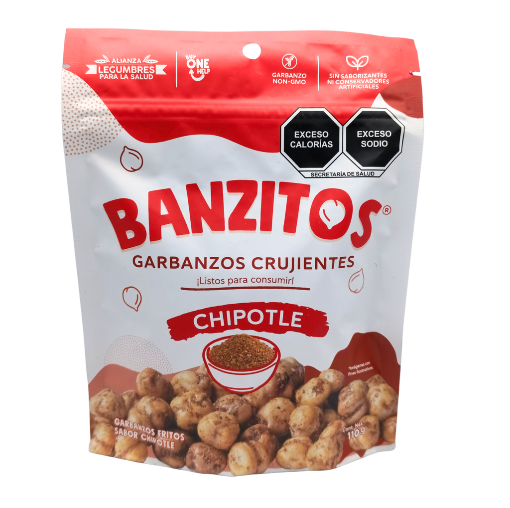 Garbanzos crujientes chipotle 110 g Banzitos