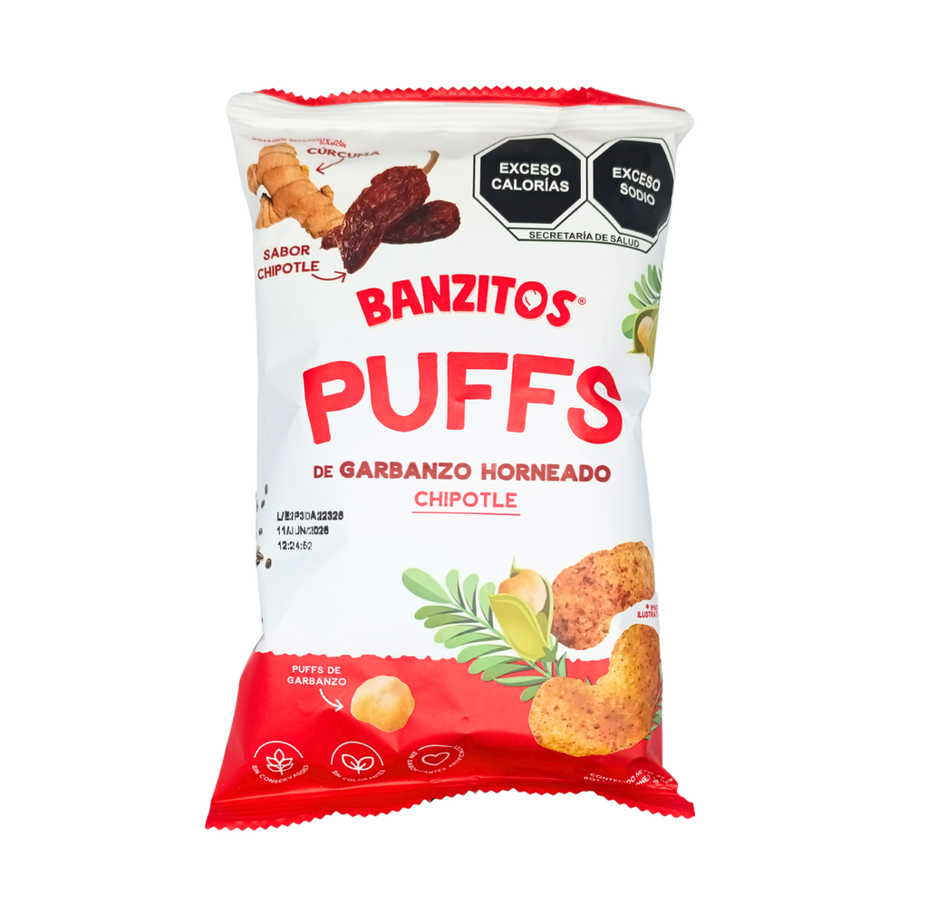 Puffs de garbanzo chipotle 35 g Banzitos