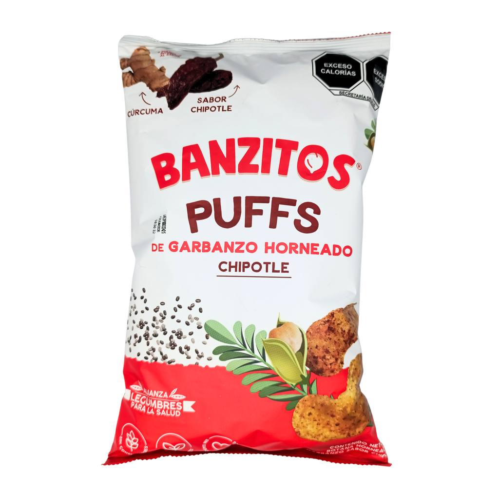 Puffs de garbanzo chipotle 130 g Banzitos