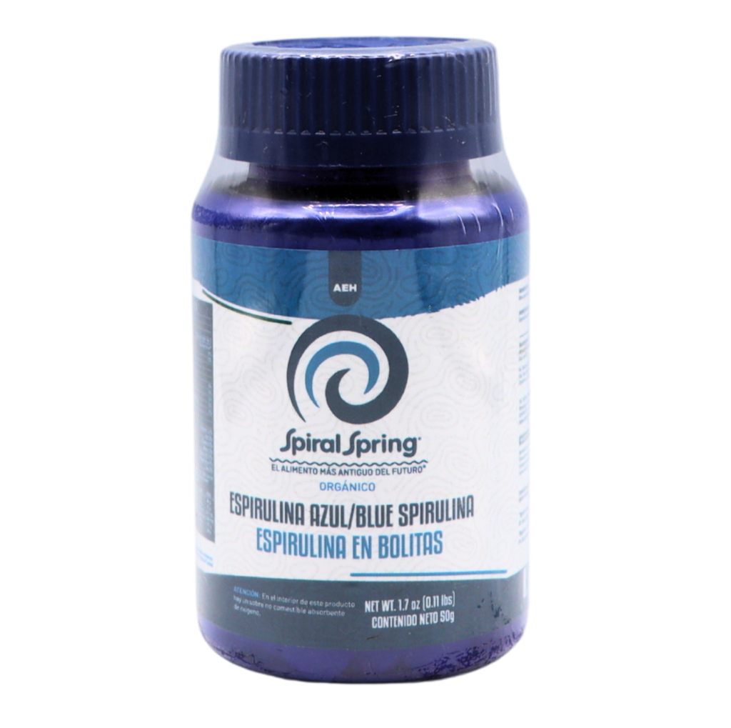 Espirulina azul en bolitas 50 g Spiral Spring
