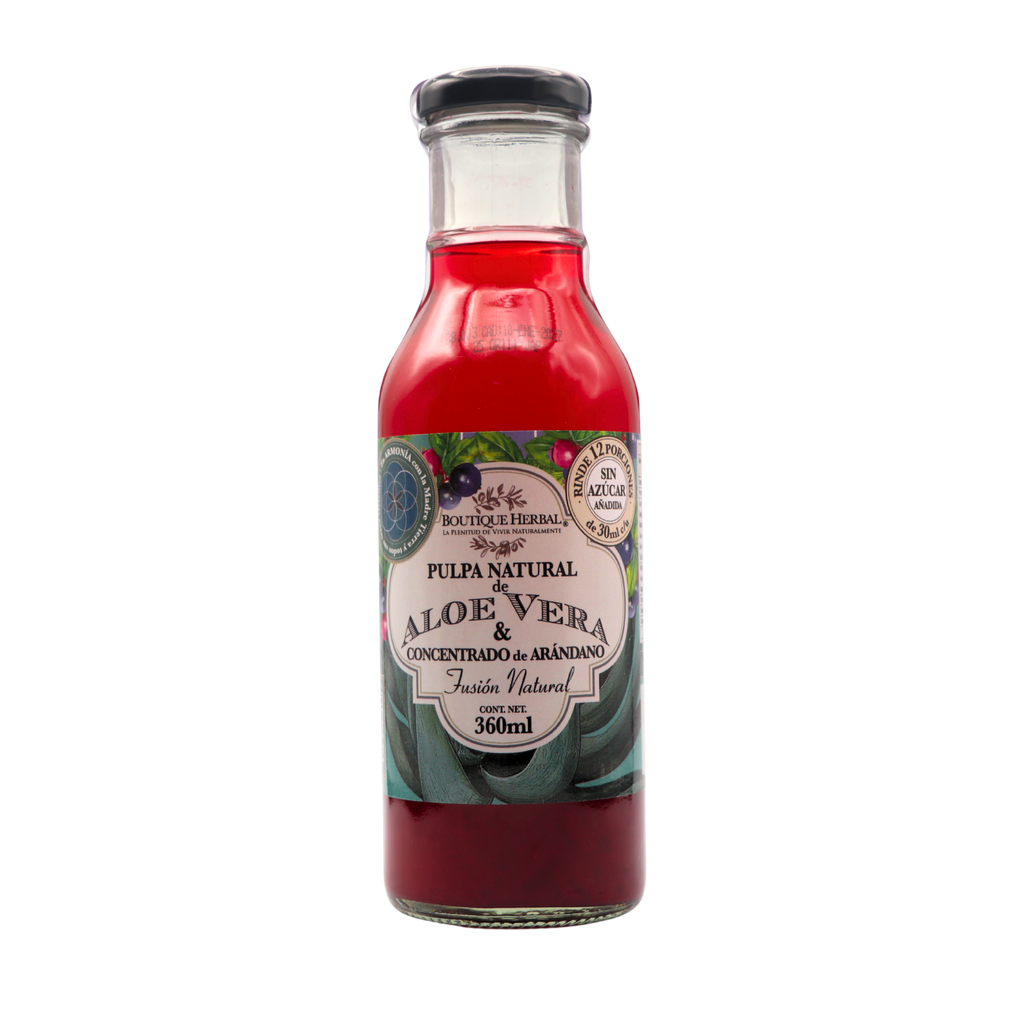 Concentrado de aloe vera y arándano 360 ml Boutique Herbal