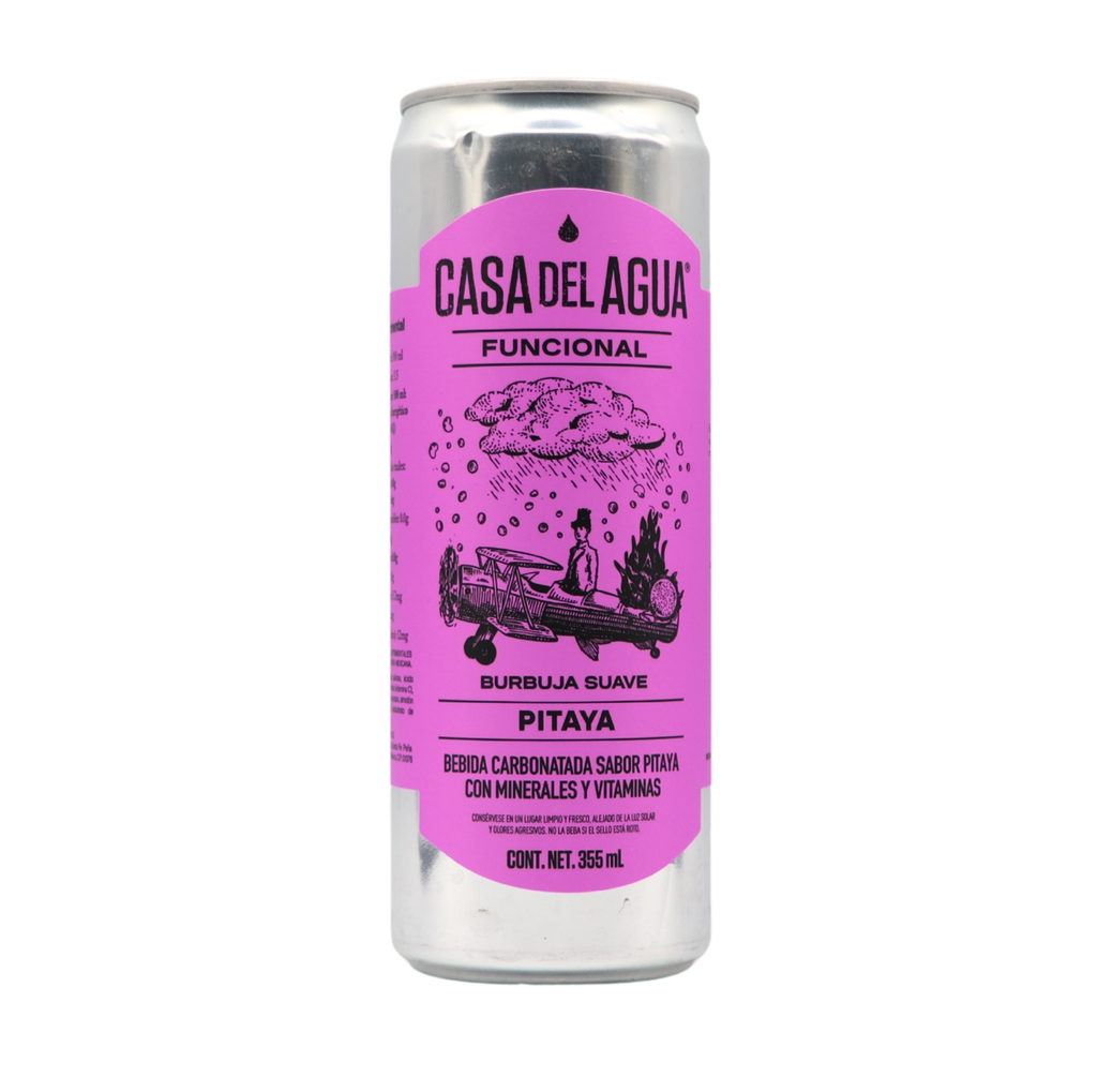 Bebida carbonatada pitaya 355 ml Casa del Agua