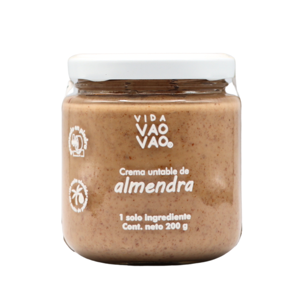 Crema de almendras 200 g Vida Vao Vao