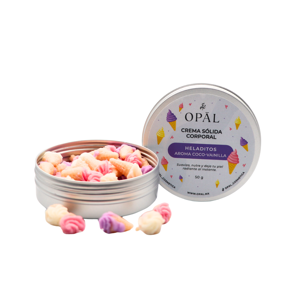 [CREMHEL] Crema sólida Heladitos (coco vainilla) 50 g pieza Opal