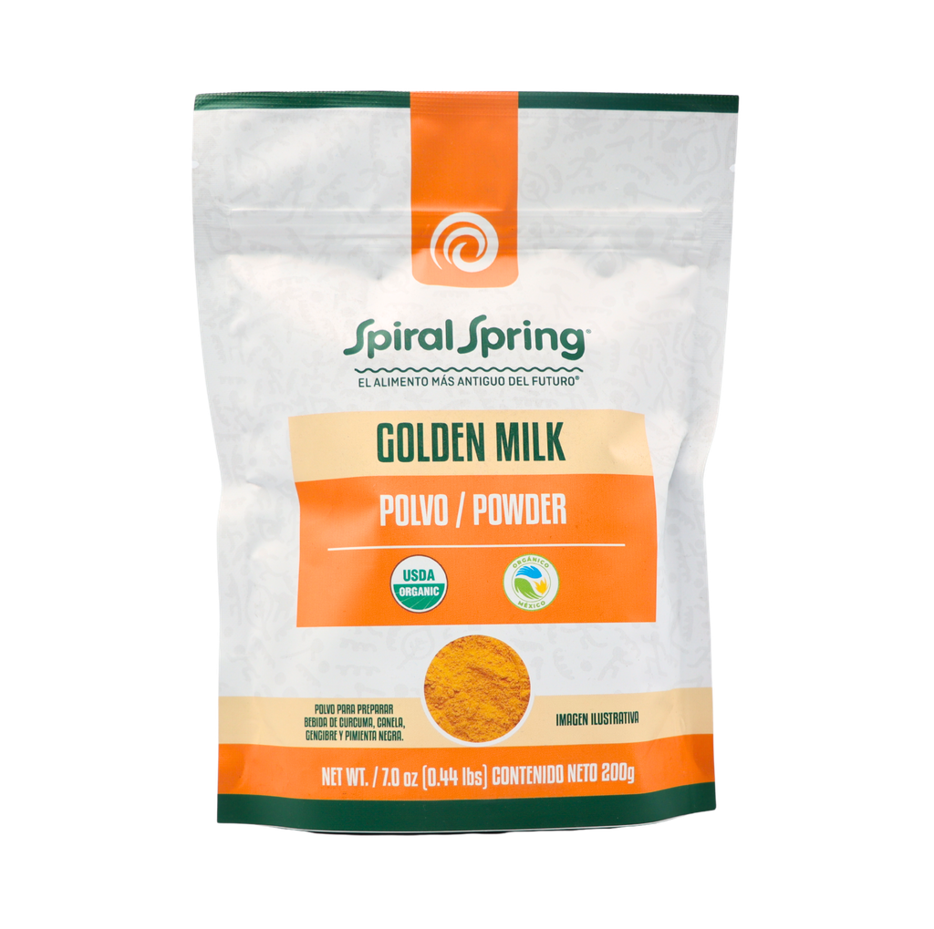 [7500465552203] Golden milk orgánica 200 g Spiral Spring